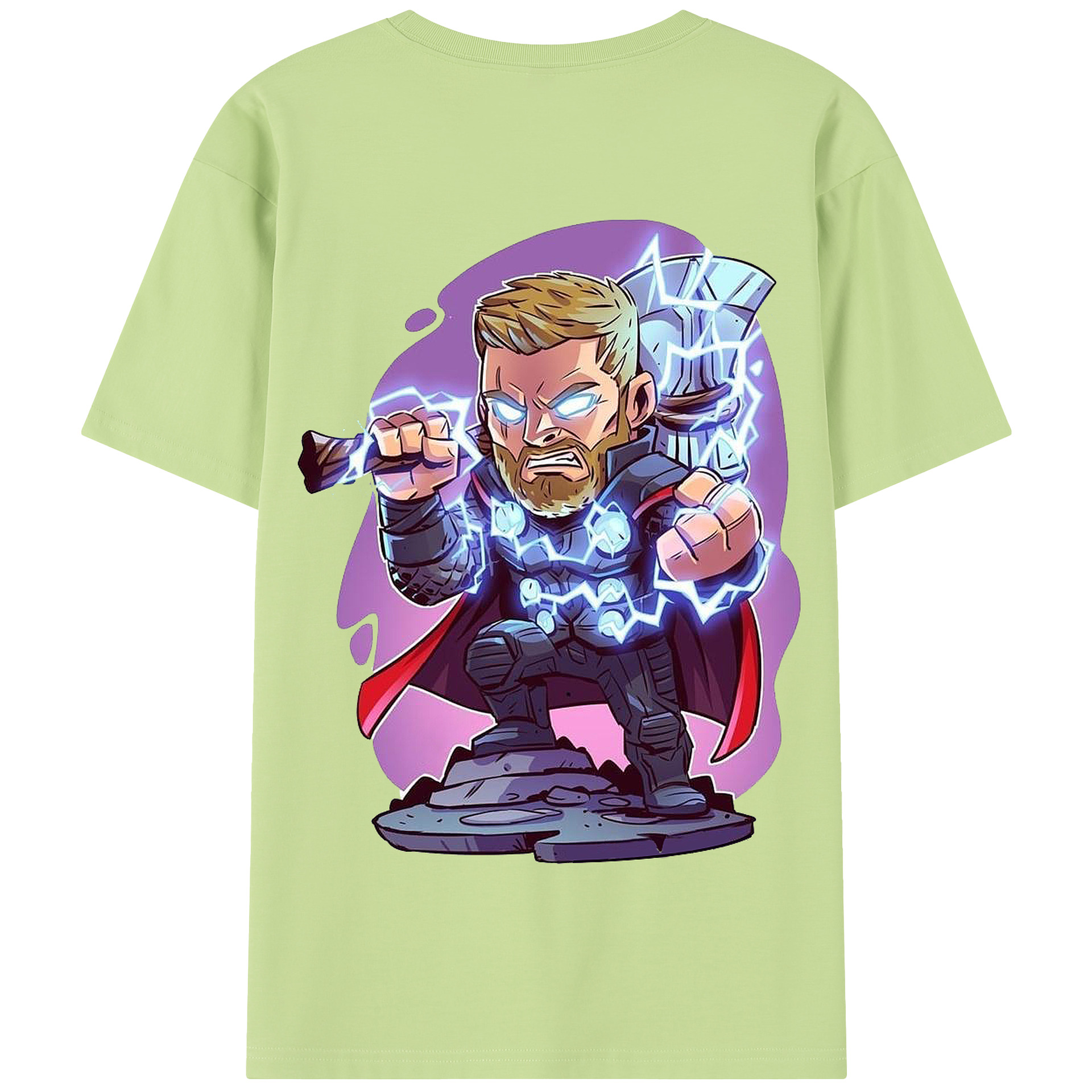 （画像用） アベンジャーズ The Avengers 綿100％半袖Tシャツ（背面プリント）